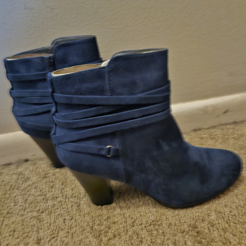 Elegant Blue Women's Ankle Boots